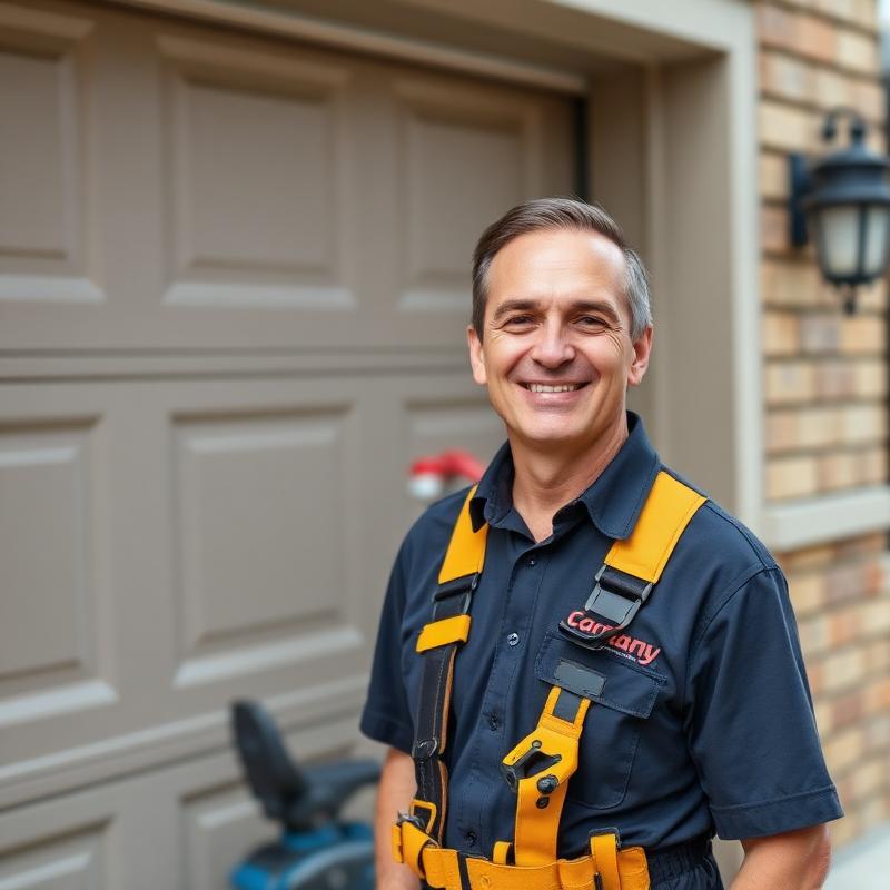 Mount Gilead Garage Doors certified technician performing professional repair